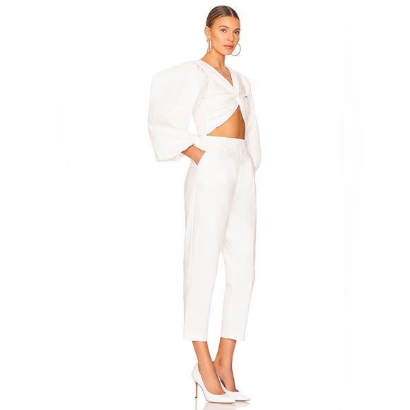 New SELMACILEK Puff Sleeve Jumpsuit in Ecru